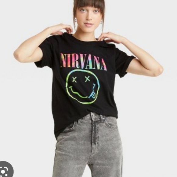 NIRVANA Tops - Nirvana tee Medium boyfriend style